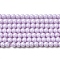 Cubic Zirconia Imitation Pearl Bead Strands, Round, Lavender, 3mm, Hole: 0.7mm, about 114~117pcs/strand, 14.80''~14.96''(37.6~38cm)