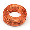 Round Aluminum Wire, Bendable Metal Craft Wire, for DIY Jewelry Craft Making, Orange Red, 3 Gauge, 6.0mm, 7m/500g(22.9 Feet/500g)