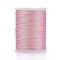 Polyester Metallic Thread, Pink, 1mm, about 7.65 yards(7m)/roll