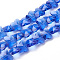 Transparent Glass Beads, Faceted, Butterfly, Blue, 12x14.5x7.5mm, Hole: 1mm