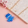 Irregular Natural Quartz Crystal Beads Pendant Necklace for Wonen NJEW-SW00009-5