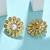 201 Stainless Steel Stud Earrings EJEW-D354-08G-04-2