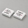 Square Food Grade Eco-Friendly Silicone Focal Beads SIL-SZC0005-21A-42-2