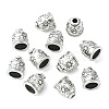 Apetalous Alloy Cord End Caps TIBEB-0672-AS-RS-3