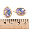 304 Stainless Steel Enamel Pendants STAS-U057-11G-D-3