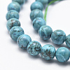 Natural Marble Beads Strands X-G-K211-6mm-E-3