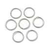 Tarnish Resistant 304 Stainless Steel Open Jump Rings X-STAS-J013-10x1mm-01-1