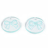 Transparent Resin Pendants RESI-N030-006A-3