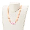 Personalized Acrylic Curb Chain Necklaces NJEW-JN03515-04-3