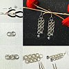 Brass Split Rings and Brass Ring Assistant Tool KK-PH0034-52AB-7