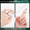3Pcs 3 Size 304 Stainless Steel Rectangle Signet Finger Rings RJEW-UN0001-26P-5