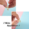 Brass Double Opening Lobster Claw Clasps FIND-TA0001-46G-8