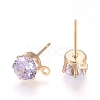 Brass Stud Earring Findings KK-L199-B03-G-2