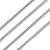 Tarnish Resistant 304 Stainless Steel Round Snake Chains CHS-K007-06C-1