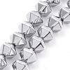 Electroplated Non-magnetic Synthetic Hematite Beads Strands G-G862-01A-1
