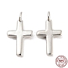 Rhodium Plated 925 Sterling Silver Charms STER-Q190-07P-1