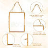 Glass Rectangle Wall Hanging Photo Frame AJEW-WH0314-470A-4