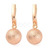 Brass Shimmer Hoop Earrings EJEW-K300-29G-4