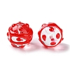 Transparent Glass Enamel Beads Strands GLAA-G107-04A-3