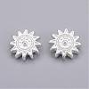 Tibetan Style Alloy Sun Beads TIBEP-GC188-S-RS-2