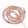 Natural Sunstone Beads Strands X-G-S290-04-2
