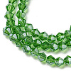 Transparent Electroplate Glass Beads Strands EGLA-A039-T4mm-A03-3