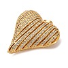 Brass Micro Pave Clear Cubic Zirconia Pendants KK-U076-19G-2