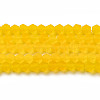 Imitate Austrian Crystal Frosted Glass Beads Strands GLAA-F029-TM4mm-B22-1