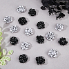 16Pcs 2 Colors Nylon Flower Ornament Accesories DIY-FH0007-90-4
