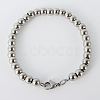 Tarnish Resistant 304 Stainless Steel Beaded Bracelets LS-BJEW-N240-16P-1