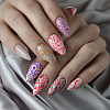 Stainless Steel DIY Nail Art Templates MRMJ-WH0092-062-5