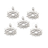 Brass Micro Pave Cubic Zirconia Pendants KK-E068-VB078-2