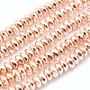 Electroplate Non-magnetic Synthetic Hematite Beads Strands G-L485-06D-LRG-1