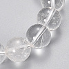 Natural Quartz Crystal Beaded Stretch Bracelets X-BJEW-Q692-46-10mm-2