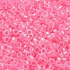 Electroplate Transparent Glass Seed Beads SEED-S042-16A-04-3
