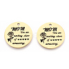 Mother's Day 201 Stainless Steel Pendants LS-STAS-T064-37G-33-2