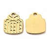 Ion Plating(IP) 304 Stainless Steel Charms STAS-Q248-05G-1
