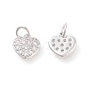 Brass Micro Pave Cubic Zirconia Charms ZIRC-F106-07P-2