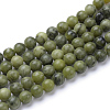 Natural Chinese Southern Jade Beads Strands G-T055-8mm-15-2