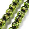 Handmade Foil Lampwork Beads Strands FOIL-K003-06B-21-1