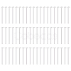 60Pcs 925 Sterling Silver Flat Head Pins STER-BC0002-17C-1