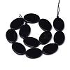 Synthetic Black Stone Beads Strands G-Q949-006-2