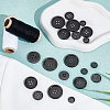 20Pcs 4 Styles 4-Hole Zinc Alloy Buttons BUTT-NB0002-12B-4