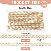 Wave Pattern Polyester Lace Ribbon OCOR-WH0047-72-2