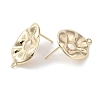 Brass Stud Earring Findings KK-G491-55G-2
