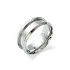 201 Stainless Steel Grooved Finger Ring Settings STAS-TAC0001-10B-P-1