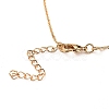 Letter Brass Initial Pendants Necklaces NJEW-JN02584-03-4