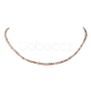 Natural Mixed Gemstone Faceted Cube Beaded Necklaces for Women NJEW-JN06285-3