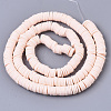 Handmade Polymer Clay Beads Strands CLAY-R089-6mm-072-2