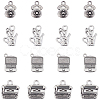 4 Styles Tibetan Style Alloy Pendants FIND-SC0011-03-1